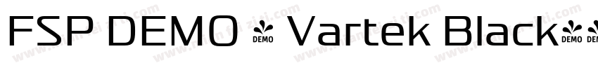 FSP DEMO - Vartek Black字体转换